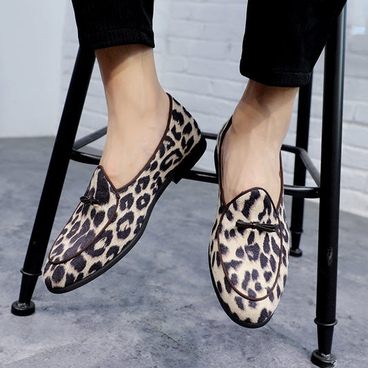 British style fashion leopard print pumps