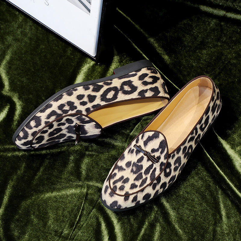 British style fashion leopard print pumps