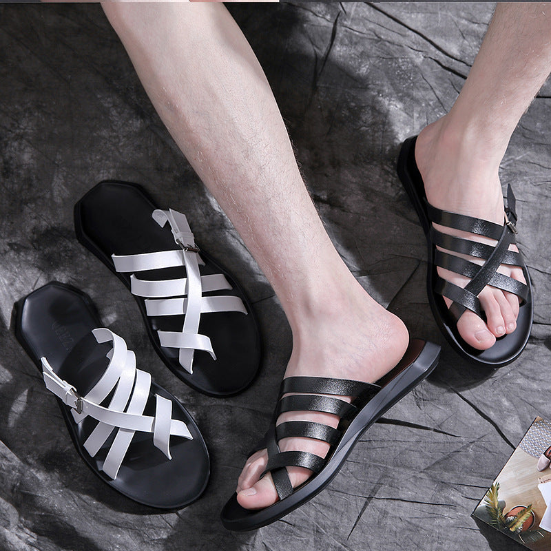 2022 summer new casual slippers wear all-match beach sandals