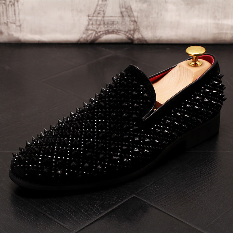 Dark Stud Loafers