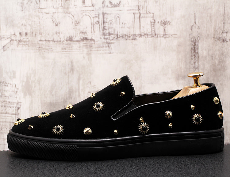 Casual Trend Rivet Loafers