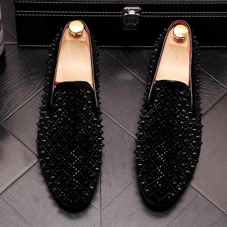 Dark Stud Loafers