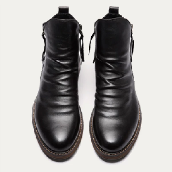 ORIGINAL DESIGN GENUINE LEATHER RETRO BOOTS