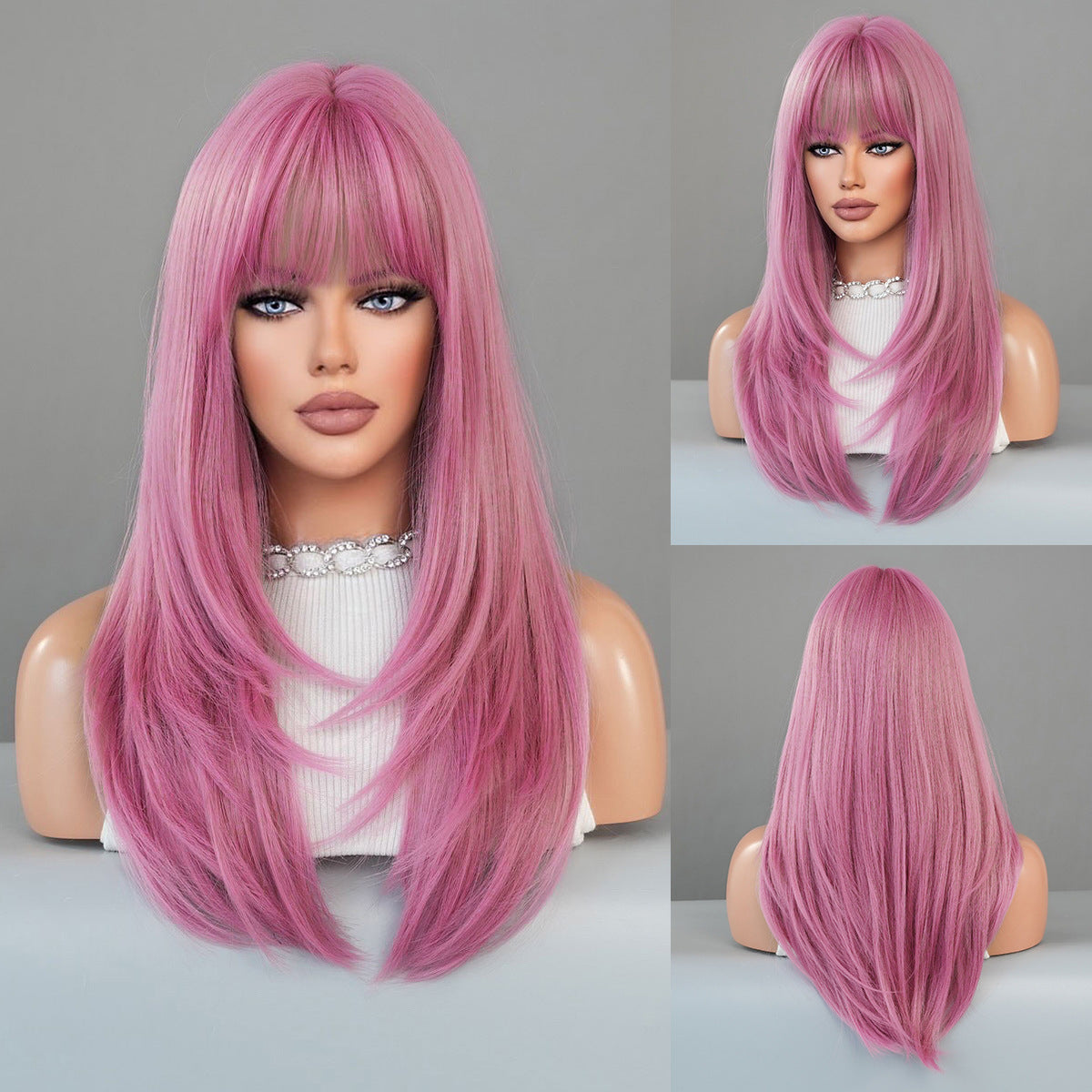 Women's fashionable long straight wig 1024121314