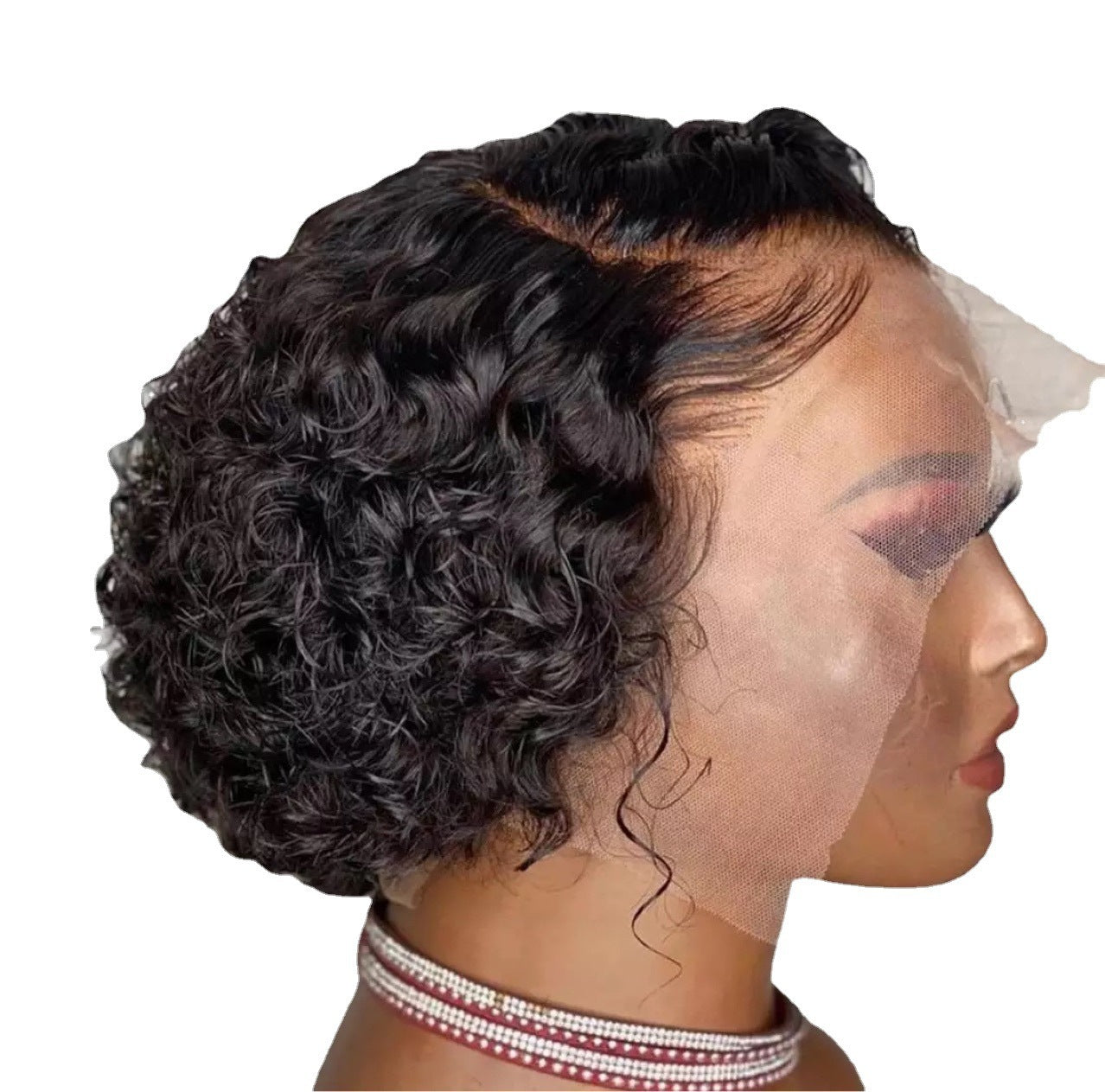 Women's wig with short curly hair　1024121006