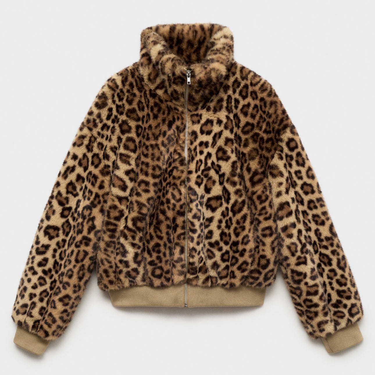 Leopard fur-effect jacket 1024112911