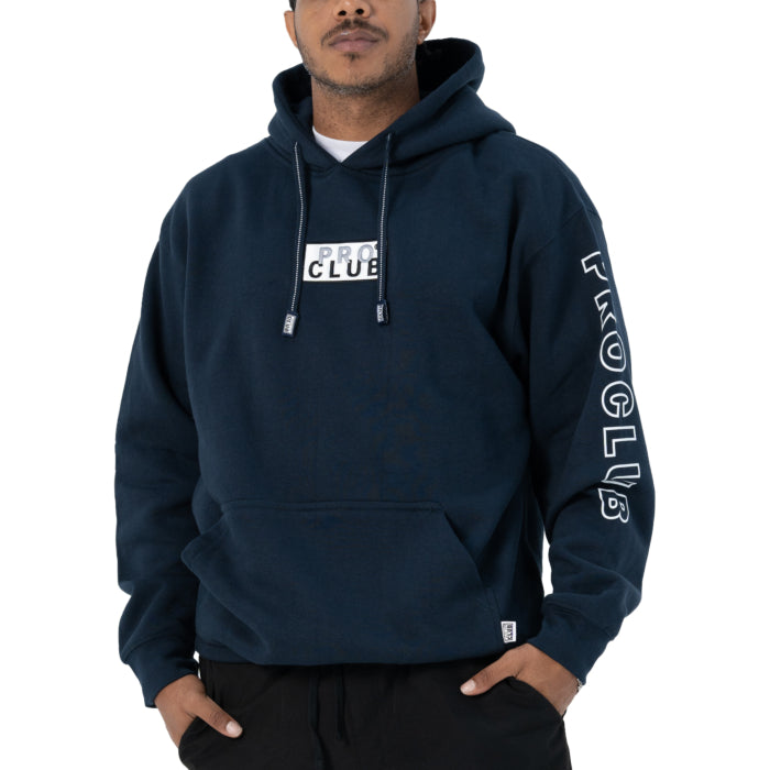 Pro Club Men's Embroidered Logo Heavyweight Pullover Hoodie 1024120203