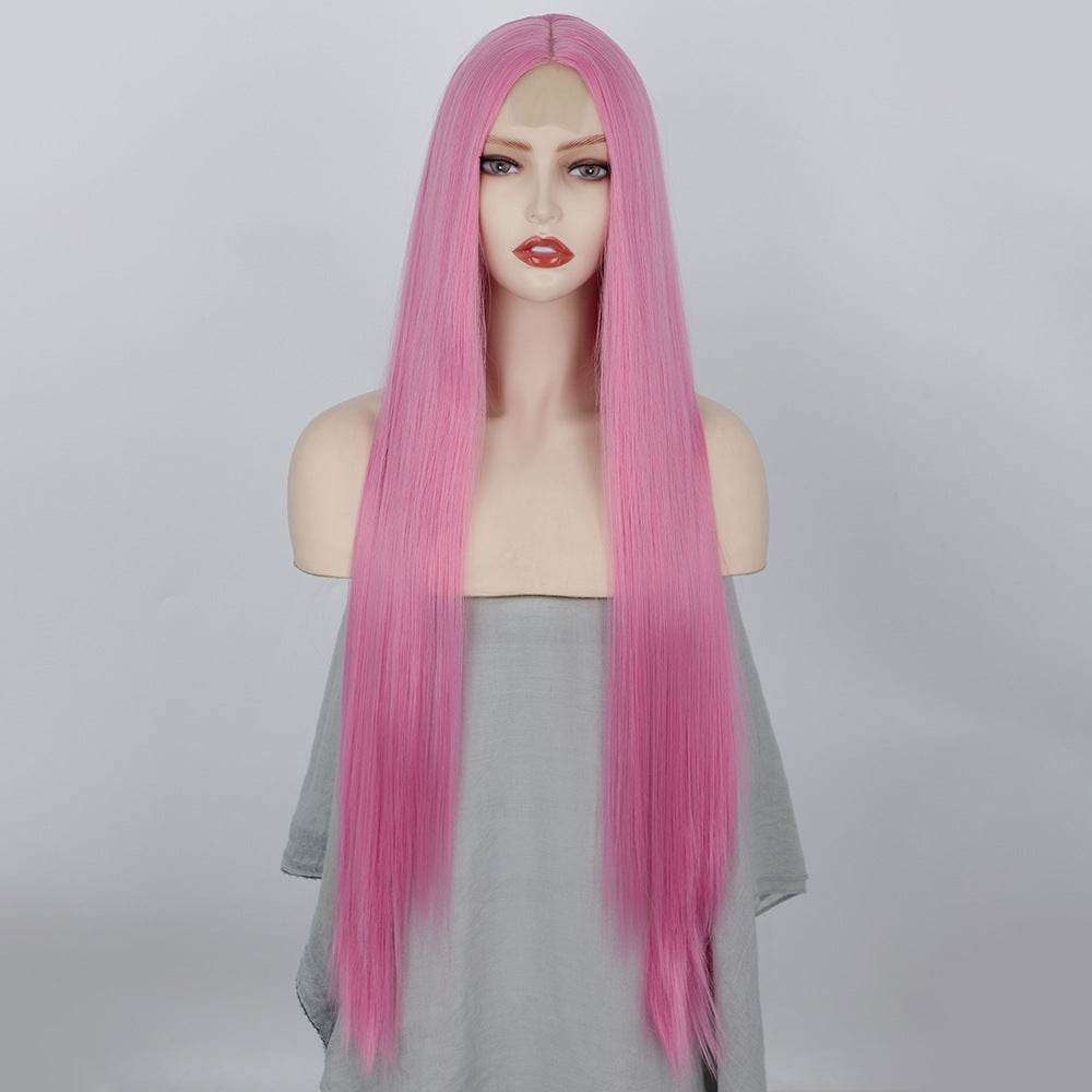 Front lace long straight wig 1024120903