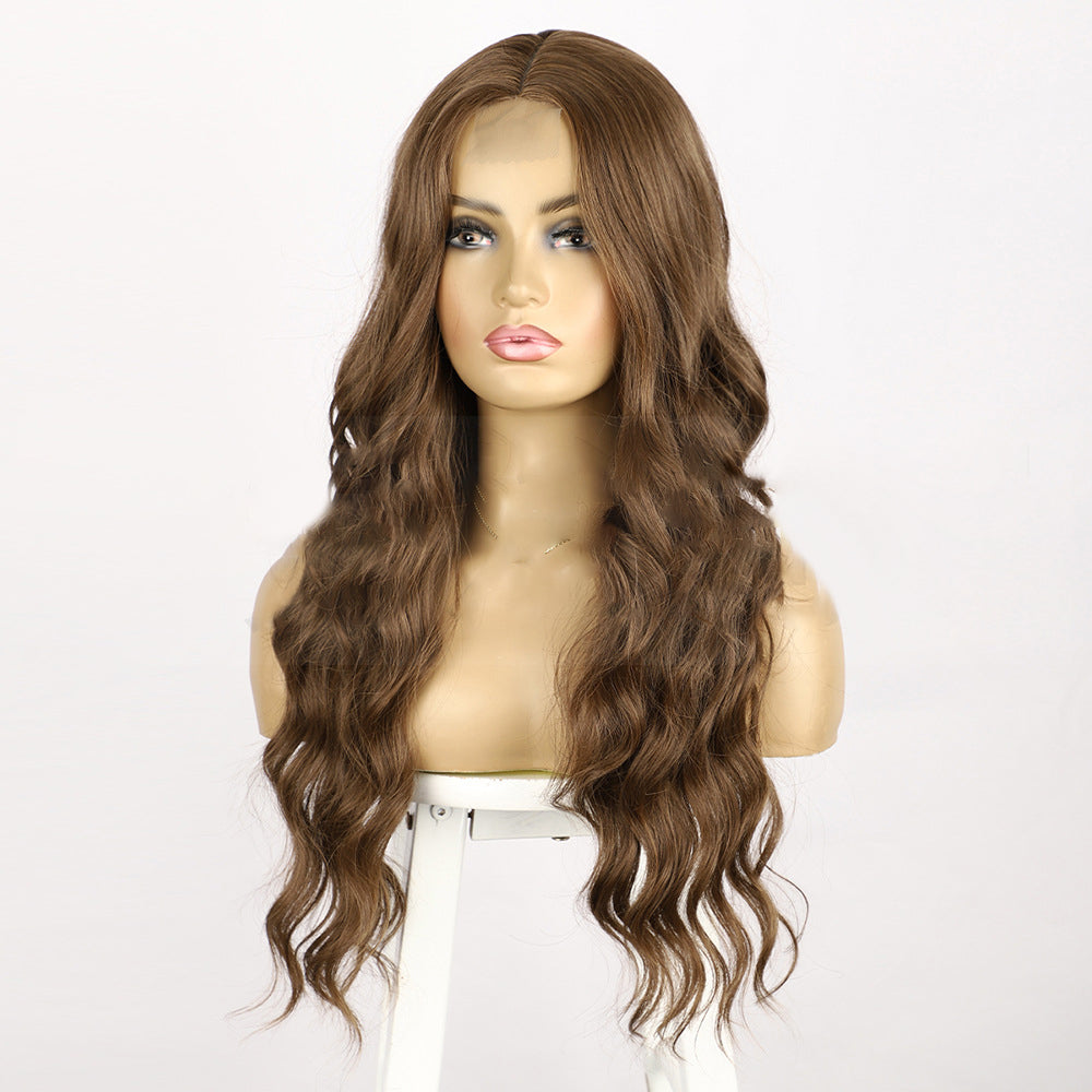 Ladies' front lace wig with small lace and long curly hair 1024120901