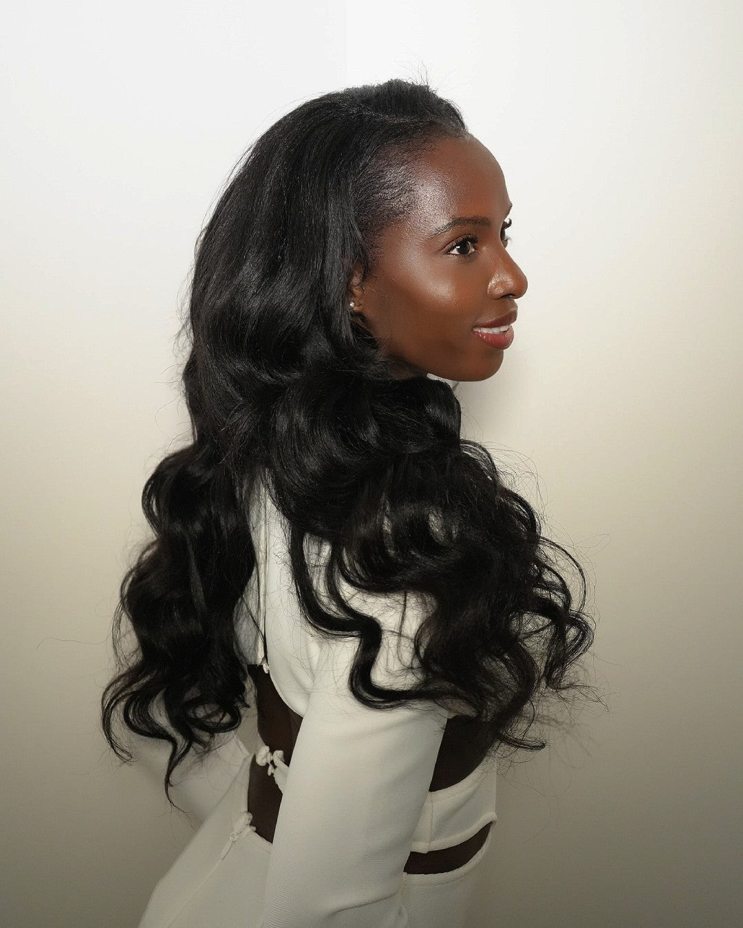 Thin Leave Out Yaki Body Wavy V Part Wig Beginner Friendly