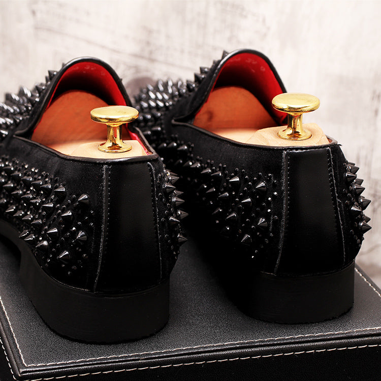 Dark Stud Loafers