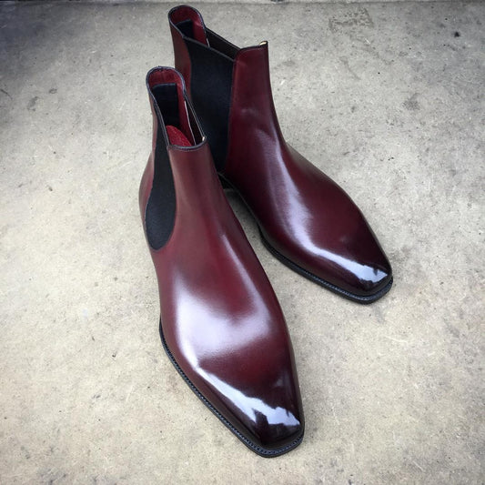 Classic Patent Leather Chelsea Boot