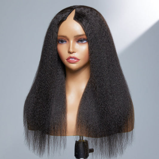 Protective Glueless V Part Wig 100% Human Hair