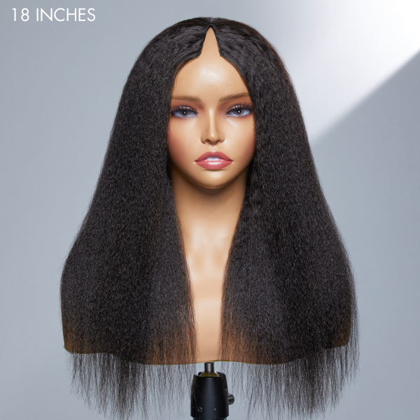 Protective Glueless V Part Wig 100% Human Hair