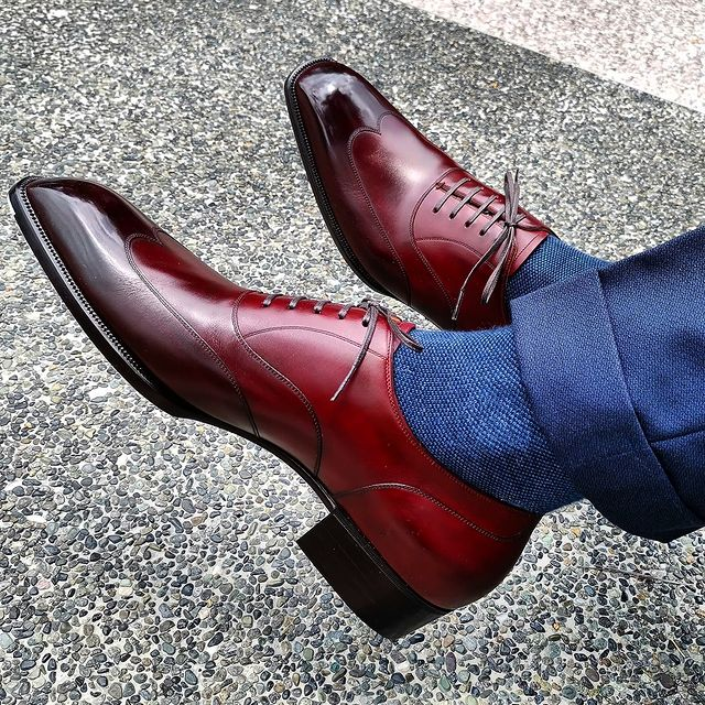 Red Gradient Oxford Business Shoes