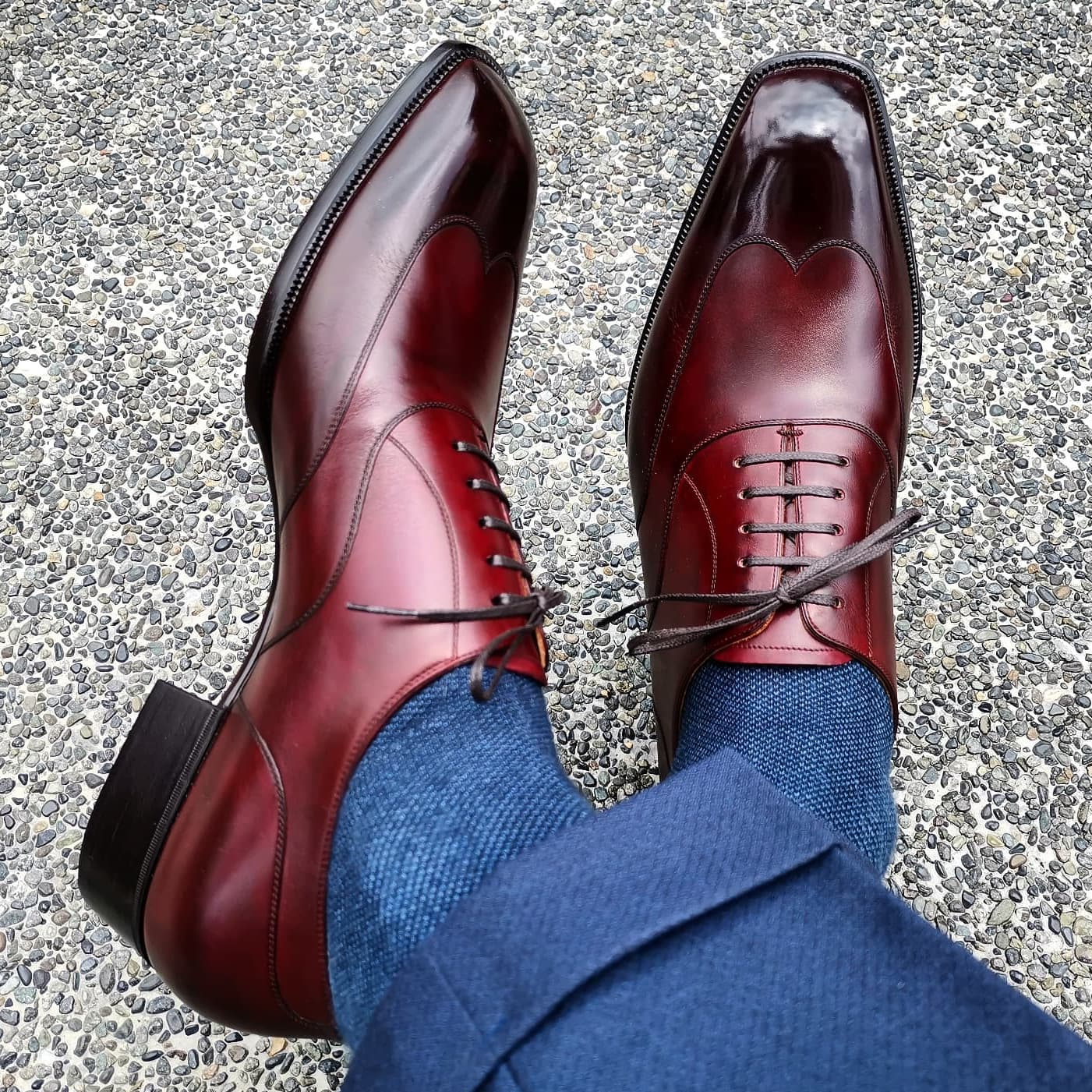 Red Gradient Oxford Business Shoes