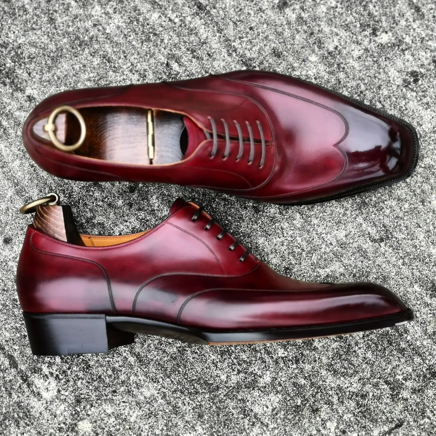 Red Gradient Oxford Business Shoes