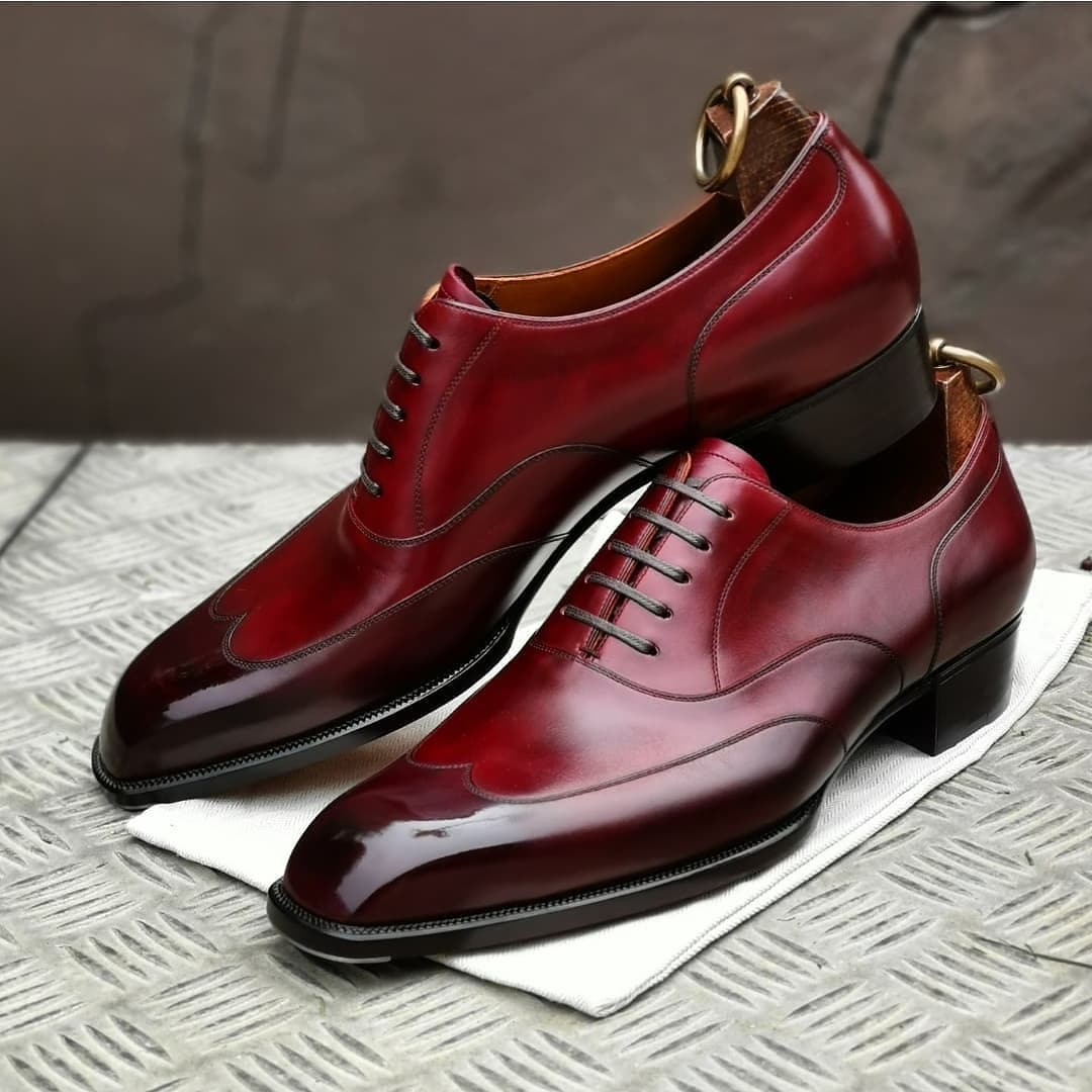 Red Gradient Oxford Business Shoes