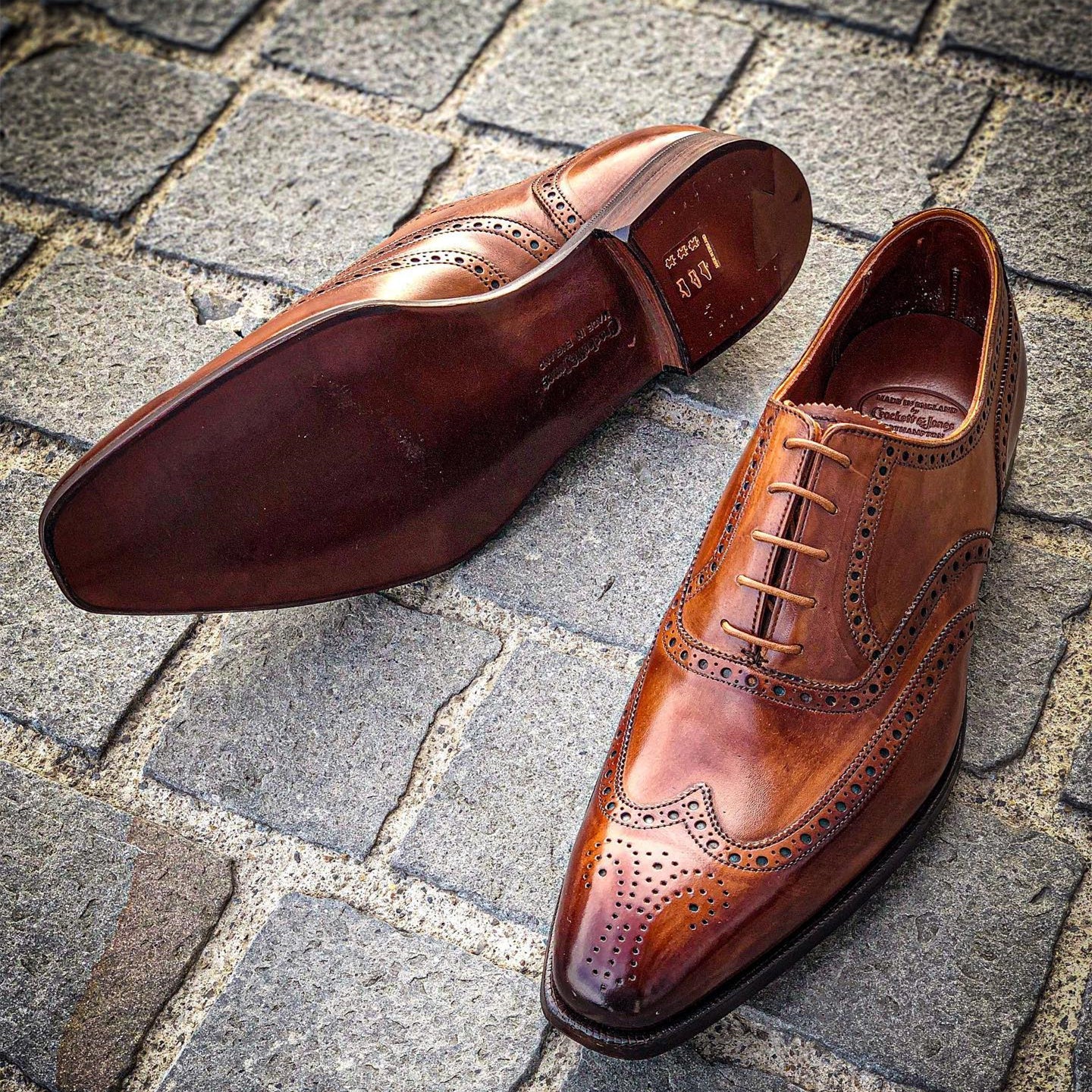 Brown Brogue Business Dress Oxfords