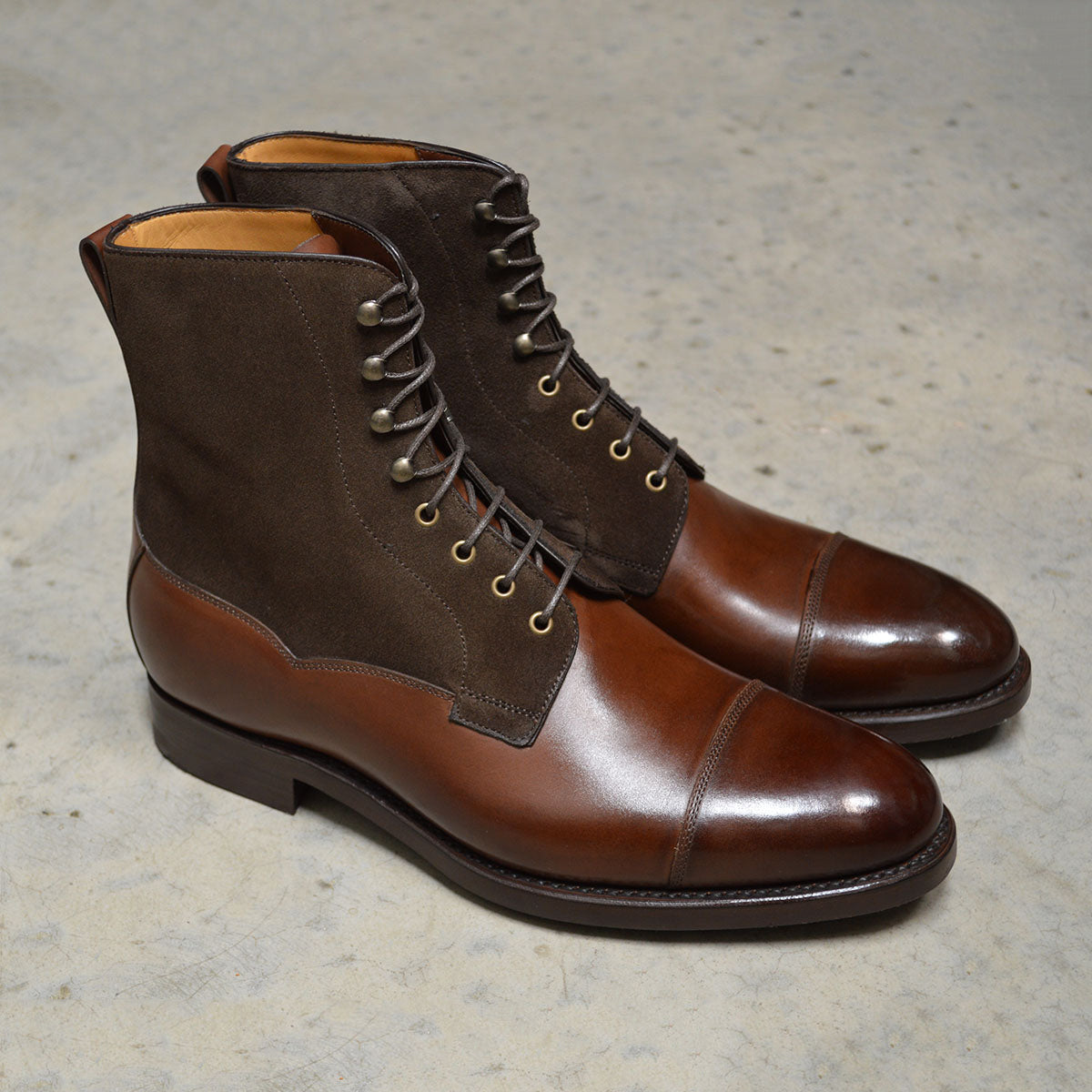 British new gentleman lace-up boots