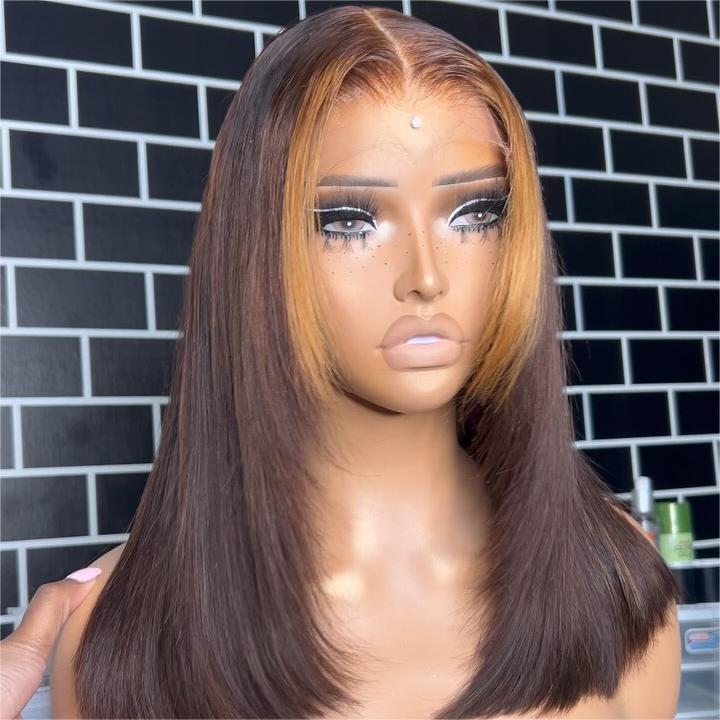 Blonde Side Hair 5x5 Lace Closure Wig