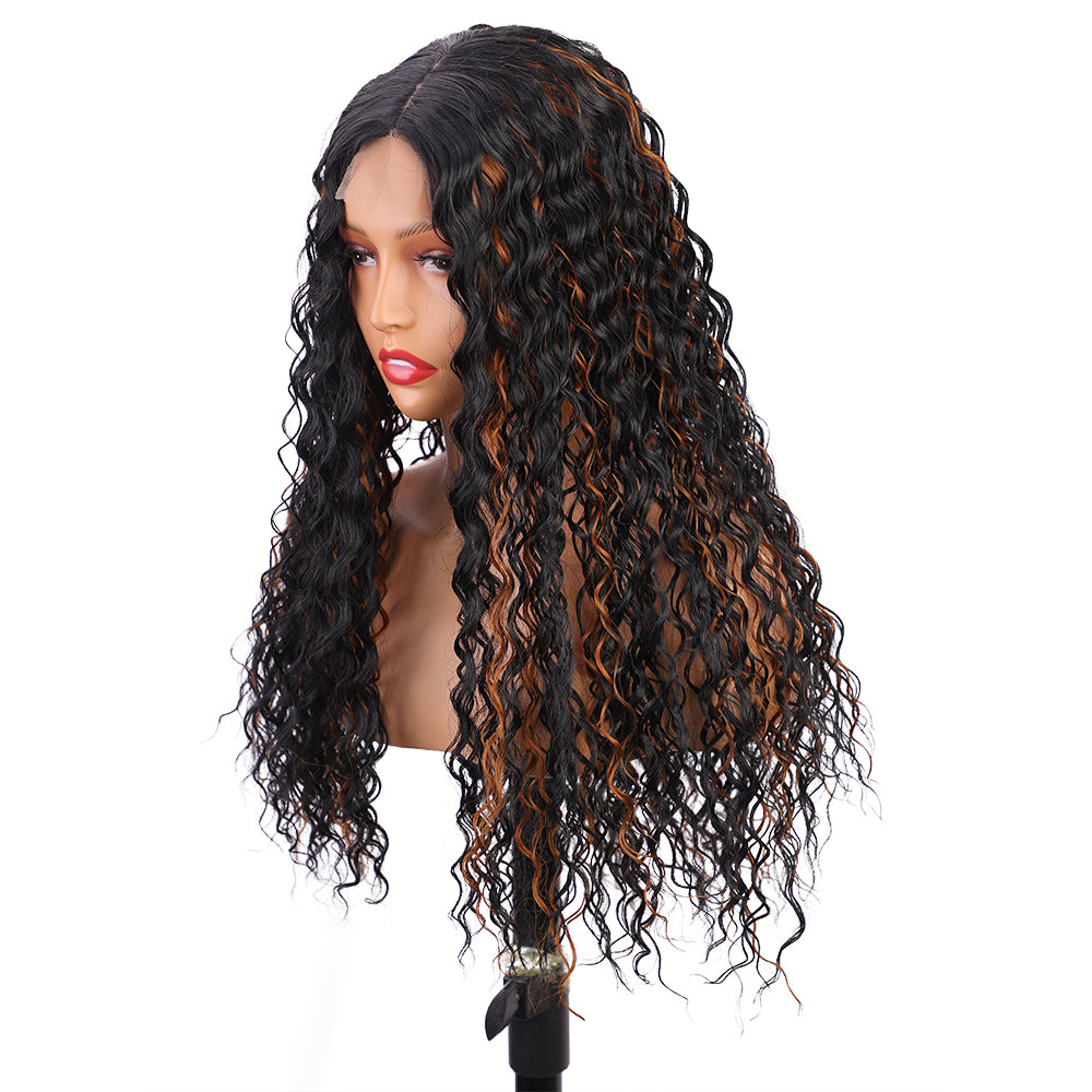 Women's wig long curly hair headband 1024121211