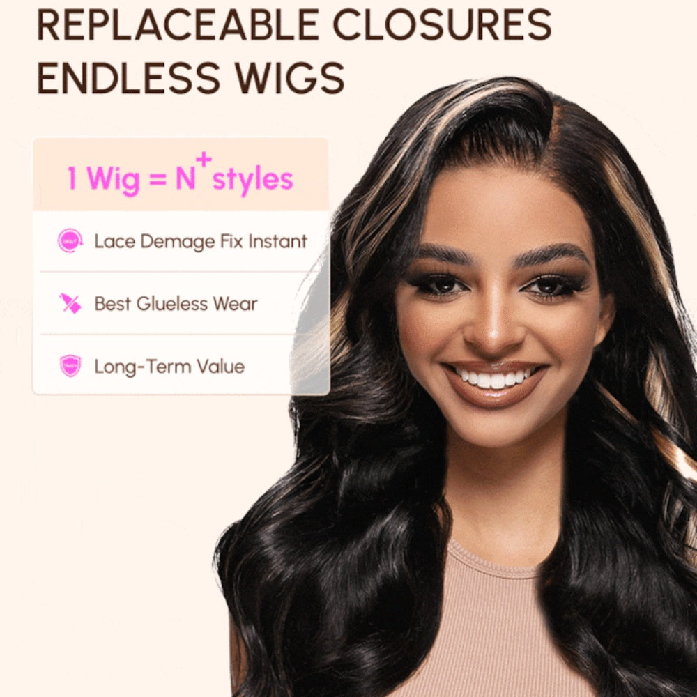 N+ Styles With Optional Detachable Lace Wig