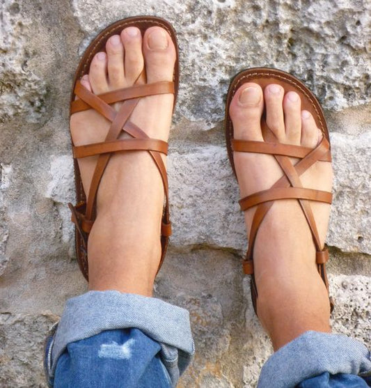 Handmade Vintage Men Summer Sandal 03