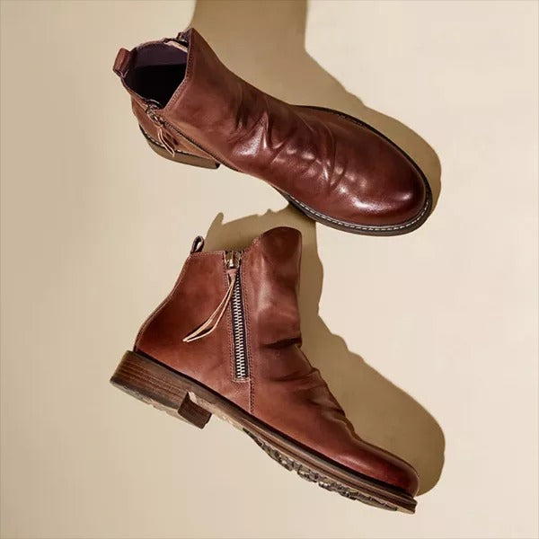 Men_s Boots with Double Side Zip