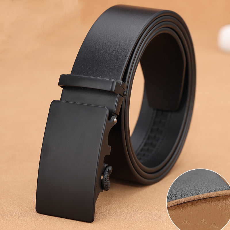 Genuine leather automatic buckle pure cowhide business dress belt