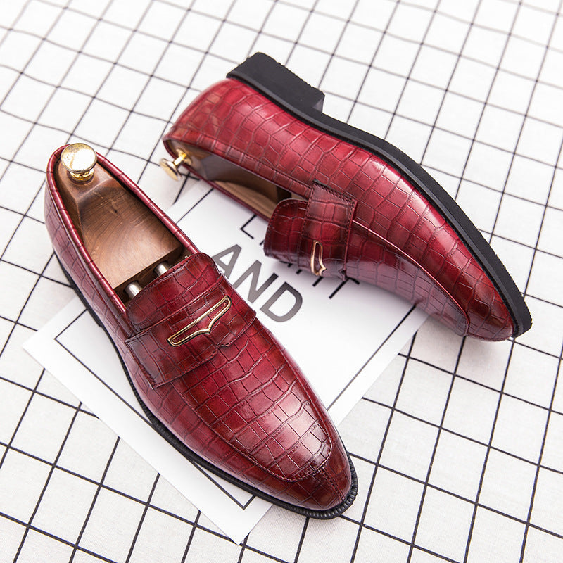 Business trend British casual shoes pointed toe loafers