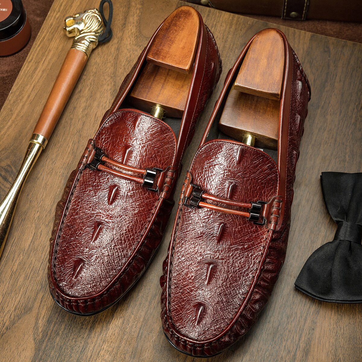 2021 New Design Loafers Men Genuine Leather Slip-on Shoes