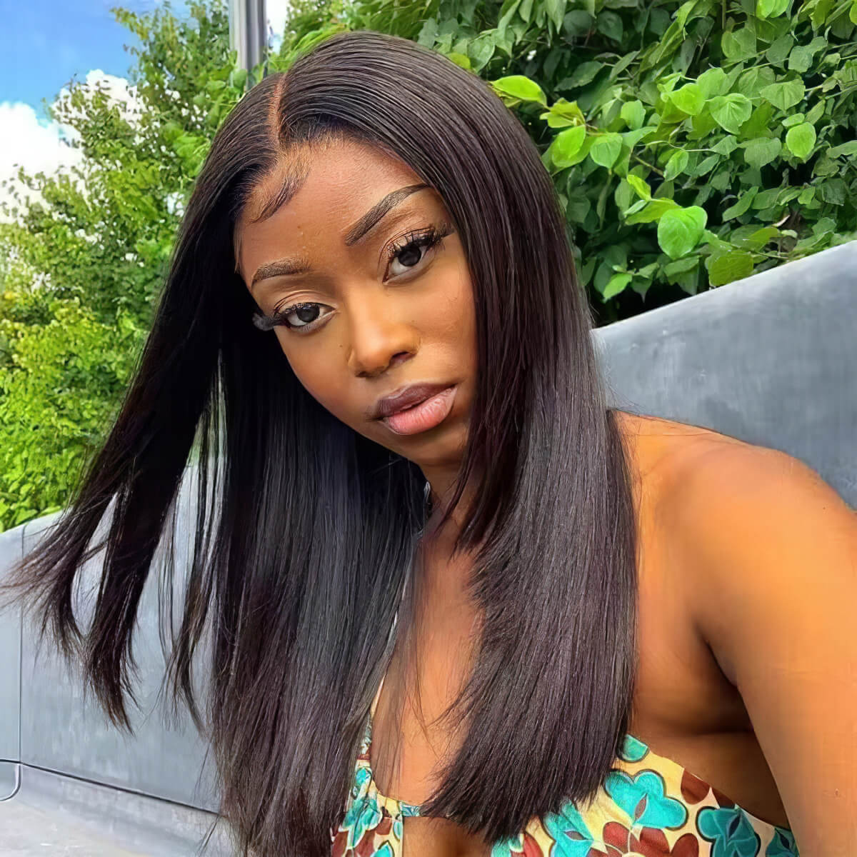 Layered Cut Straight 13×4 Lace Frontal Wig