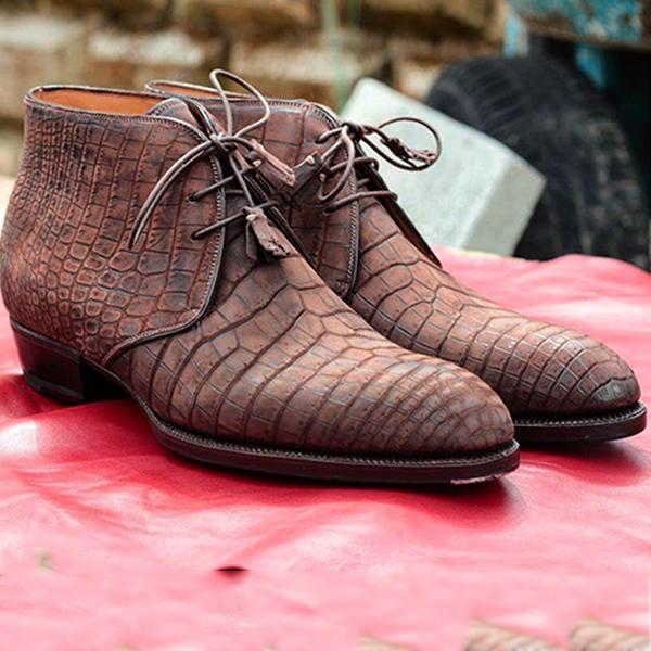 Italian classic leather boots