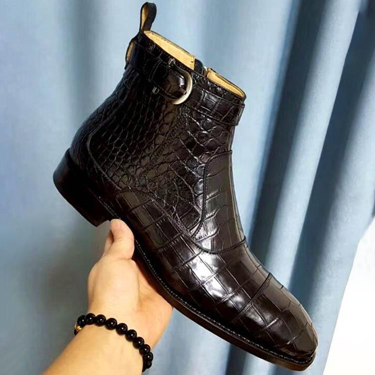 Stylish Cool Black Formal Leather Chelsea Boots