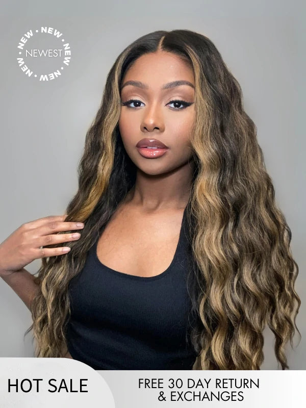 Light Brown Curly 13x4 Lace front Wig