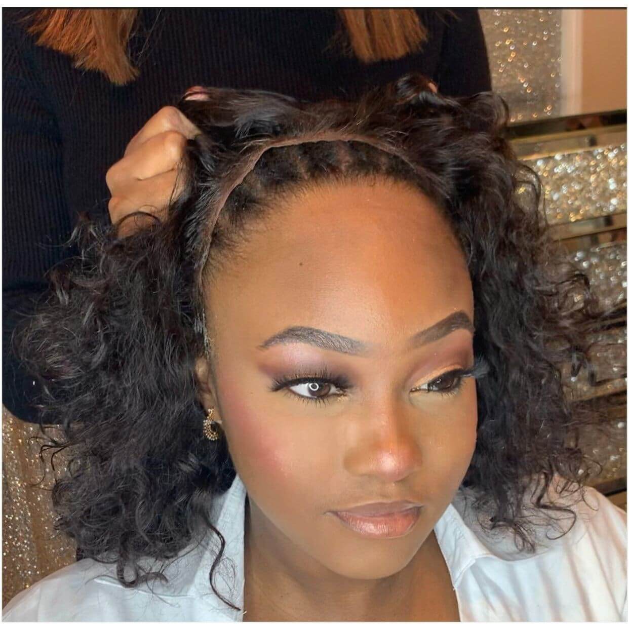 13x4 Lace Frontal Short Kinky Curly Wig