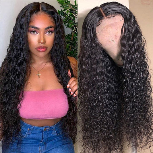 5x5 Lace Closure Water Wave Wig