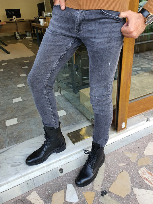 Slim Fit Ripped Jeans