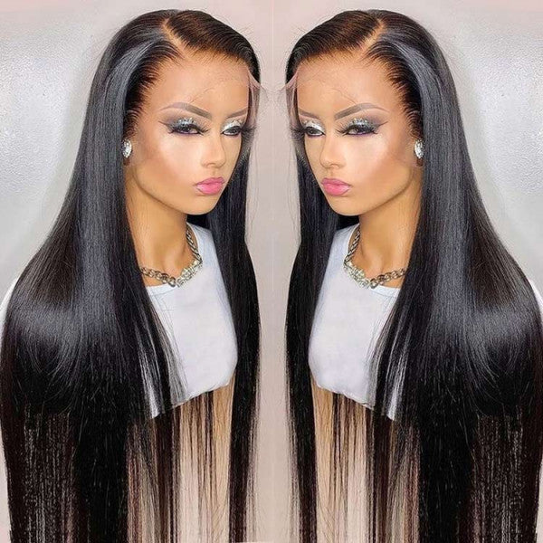 13x4 large lace black long straight wig 1024121305